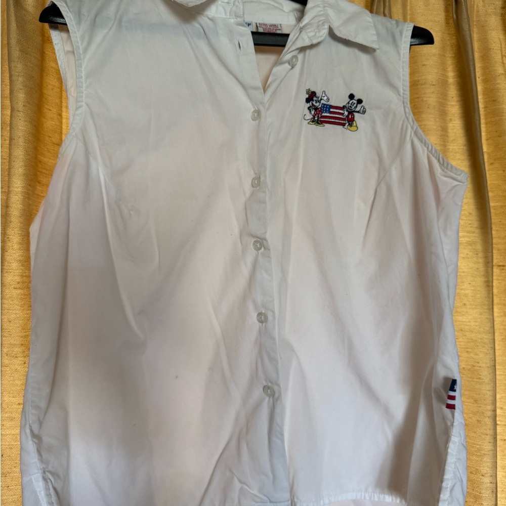 Disney White Cotton Shirt